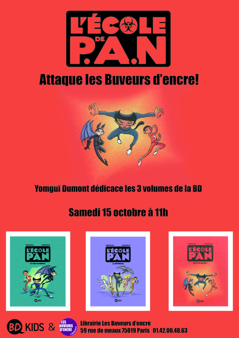 Lire la suite à propos de l’article Samedi 15/10 dédicace BDKIDS avec YOMGUI DUMONT