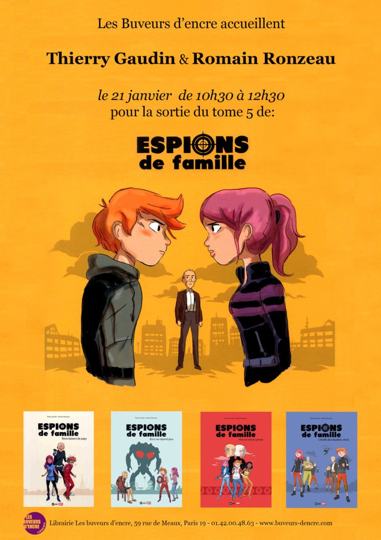 21/01 Dédicace BDKIDS Espions de famille