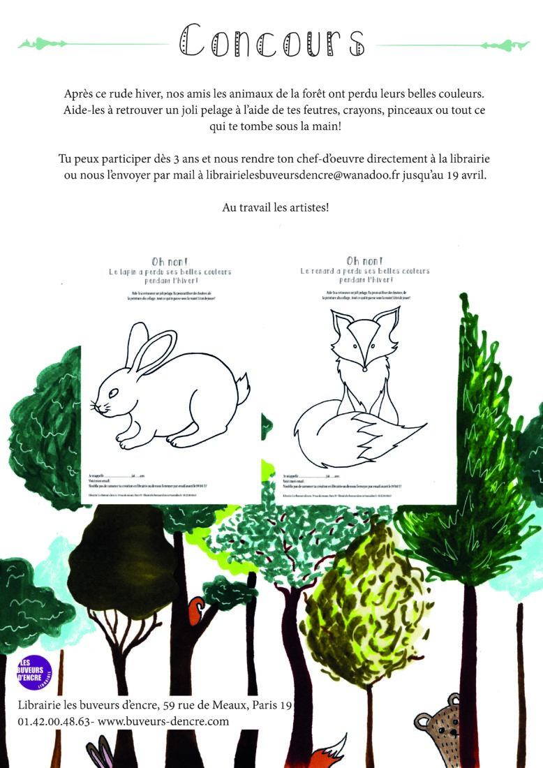 Lire la suite à propos de l’article CONCOURS CRÉATIF POUR LES ENFANTS : LES ANIMAUX DE LA FORÊT