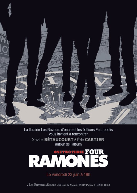 1,2,3 FOUR RAMONES vendredi 23 juin à 19 heures