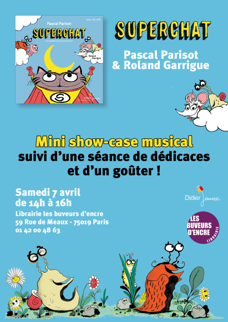 SAMEDI 7 AVRIL, CONCERT DE SUPERCHAT !