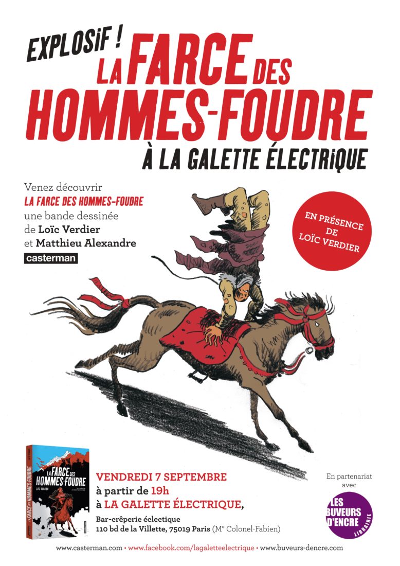 Lire la suite à propos de l’article VENDREDI 07/09 LANCEMENT BD LA FARCE DES HOMMES-FOUDRE