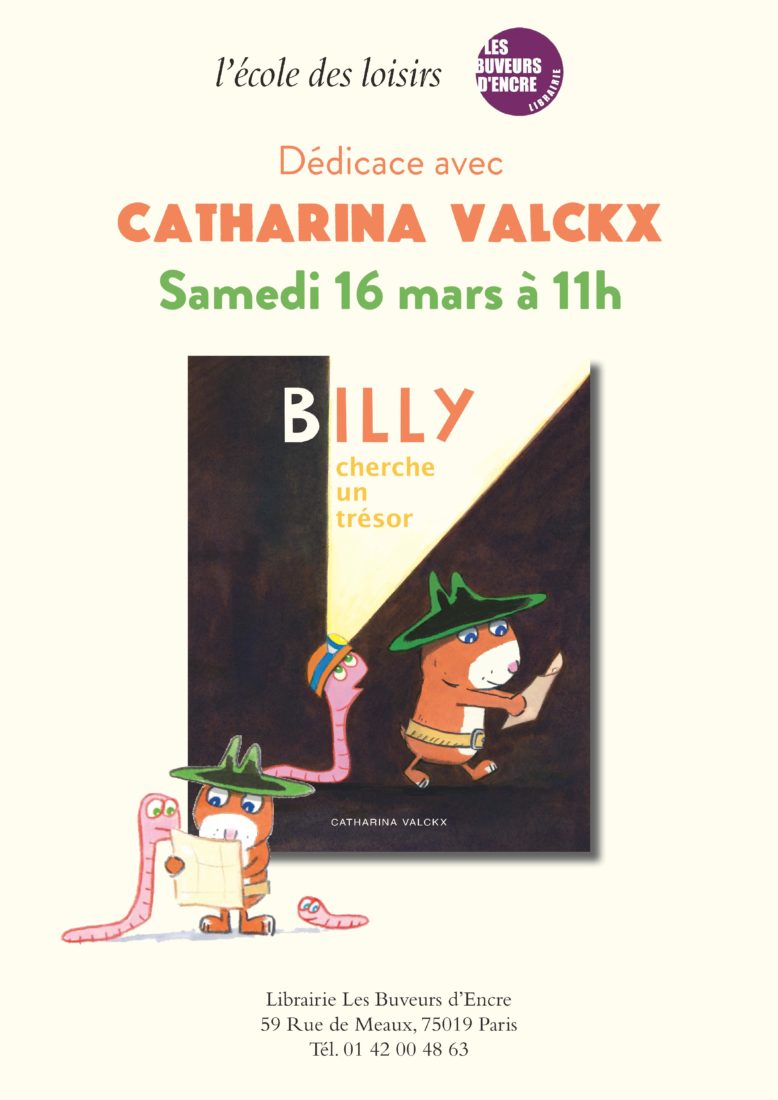 SAMEDI 18/03 DÉDICACE DE CATHARINA VALCKX