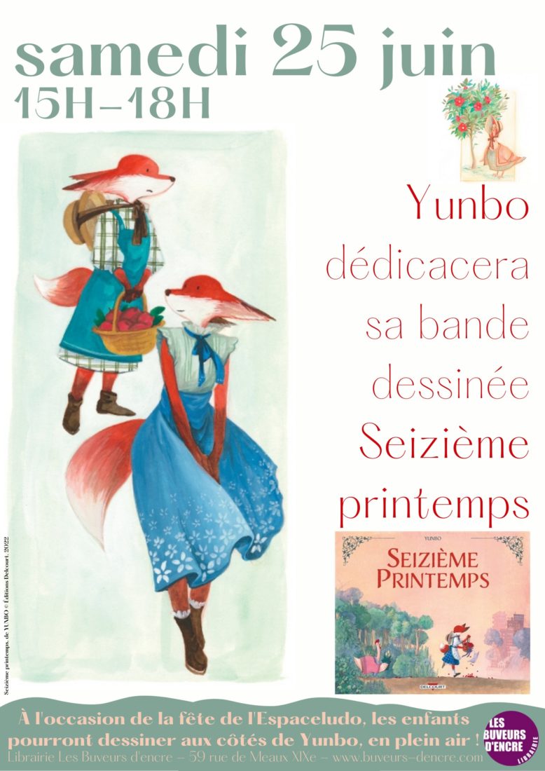 SAMEDI 25/06 DÉDICACE BD JEUNESSE AVEC YUNBO